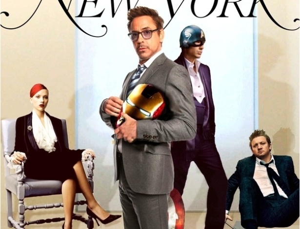 Capa fictícia da revista "New York" com os Vingadores - Reprodução/tumblr/mediavengers