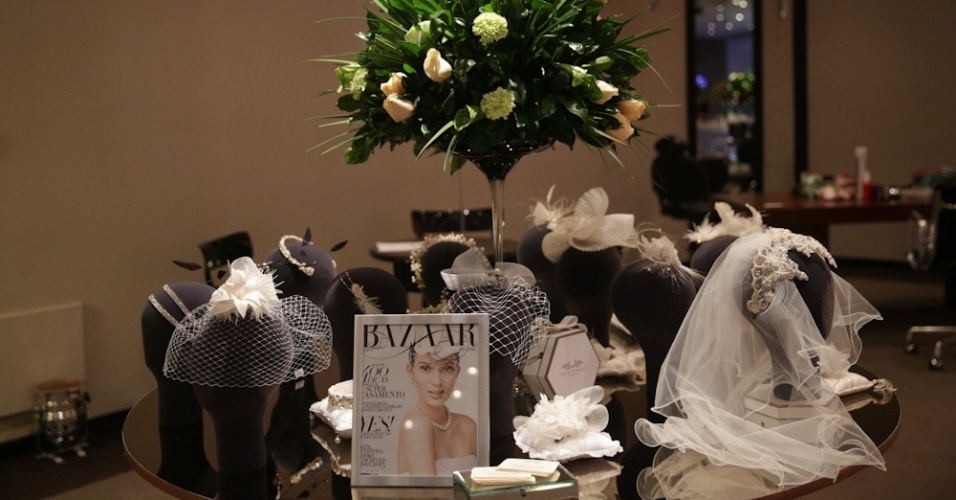 23.jun.2013 - Espaço da alta chapelaria de Graciella Starling durante o evento Your Day, realizado pela cerimonialista e organizadora de eventos Simone Wassermann em parceria com o Hotel Tivoli São Paulo - Mofarrej - Vivi Peres/Carla Camp