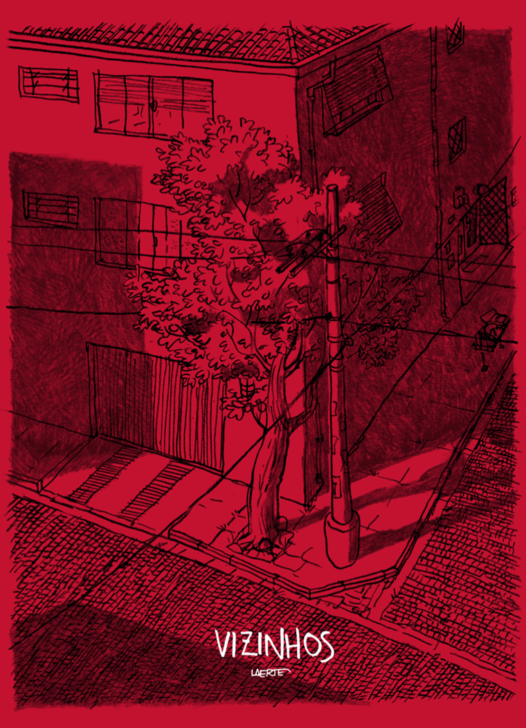 Capa de "Vizinhos", nova graphic novel do cartunista Laerte lançada pela editora Narval Comics - Divulgação/NarvalComics