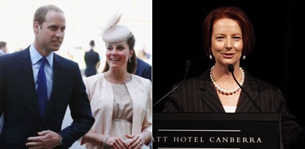 FIlho de Kate e William reberá presente de Julia Gillard, premiê australiana