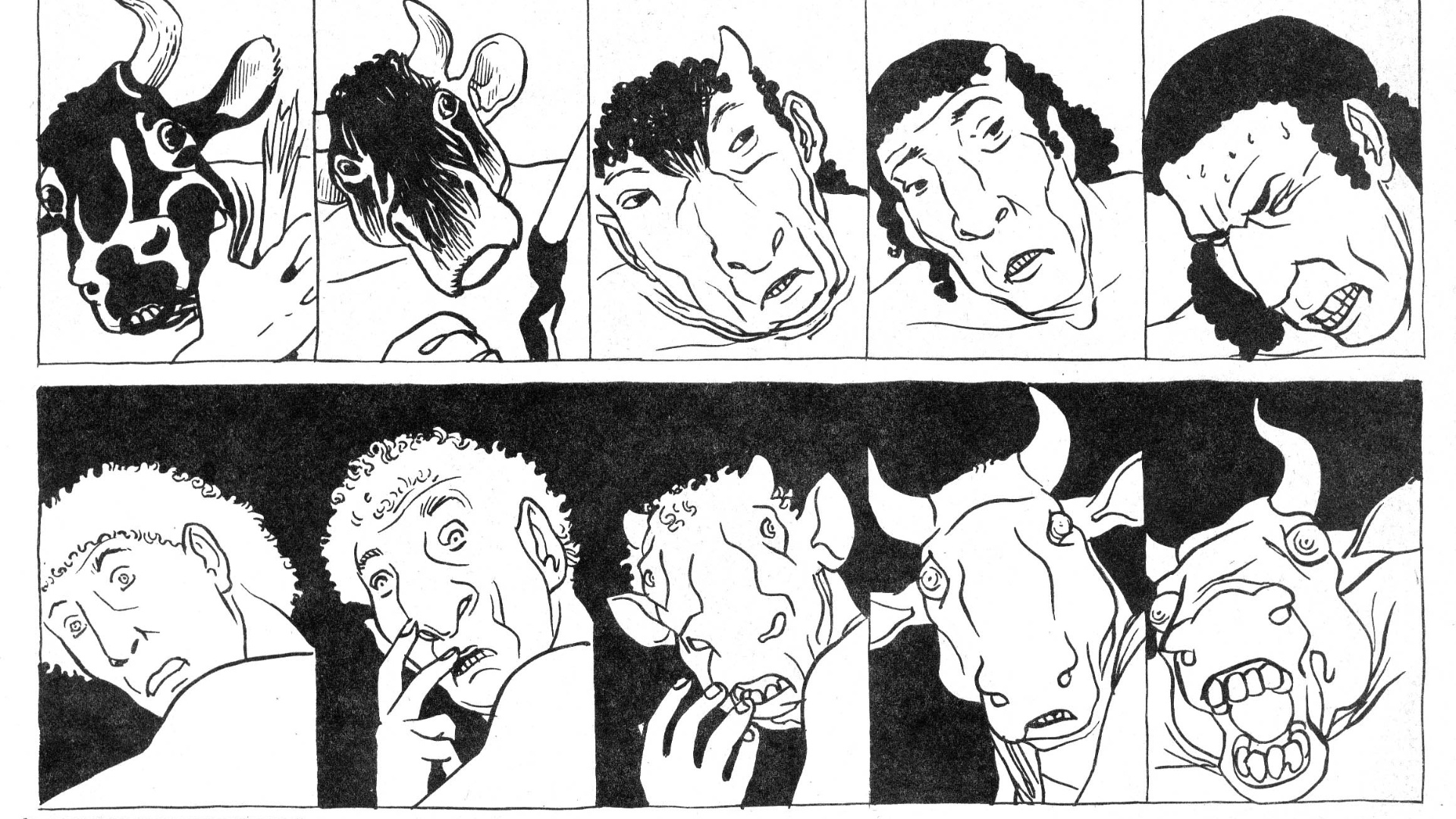 Laerte relembra "Minotauro": a história foi escrita para a revista "Geraldão", criada pelo cartunista Glauco Villas-Boas e publicada entre 87 e 89 - Acervo/Laerte