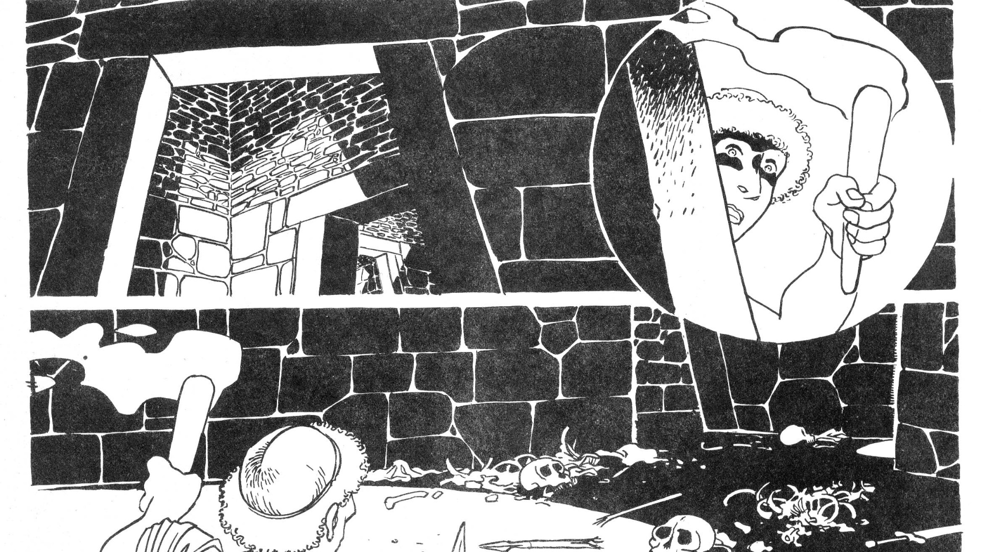 "Minotauro" mostra o lado mais sombrio do cartunista e também aposta em tons monocromáticos uma história de suspense - Acervo/Laerte