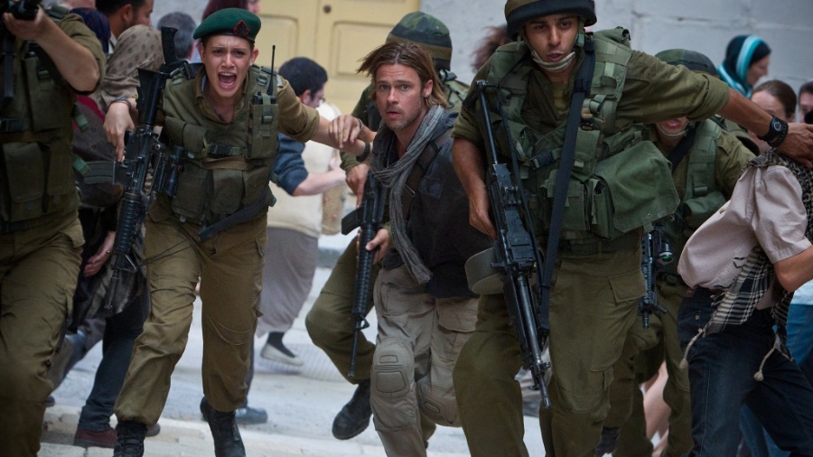 Cena de 'Guerra Mundial Z' de Marc Forster e estrelado por Brad Pitt Cena de 'Guerra Mundial Z' de Marc Forster e estrelado por Brad Pitt