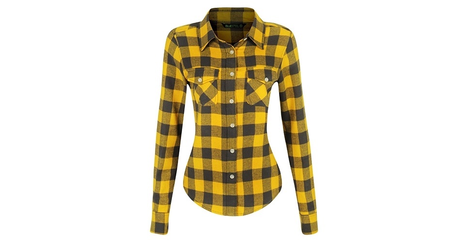 Camisa em flanela amarela; R$ 69,90, na Renner (www.renner.com.br) Preços pesquisados em junho de 2013 e sujeitos a alterações - Divulgação