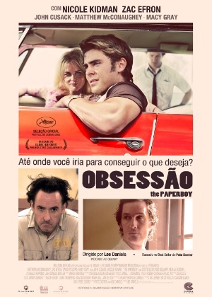 Cartaz oficial em português do filme "Obsessão" - Divulgação