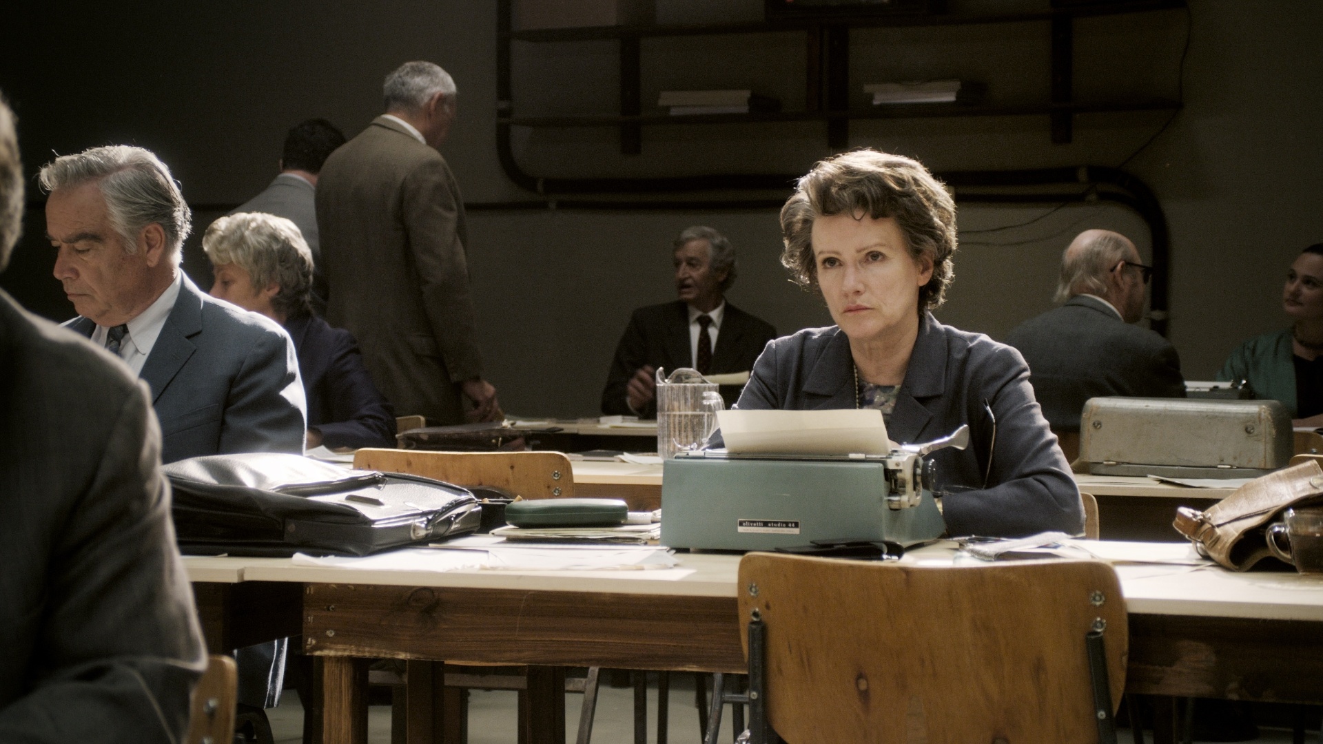 Cena do filme "Hannah Arendt", sobre a filósofa que acompanhou o julgamento do nazista Adolf Eichmann em Israel - Divulgação / Esfera Cultural