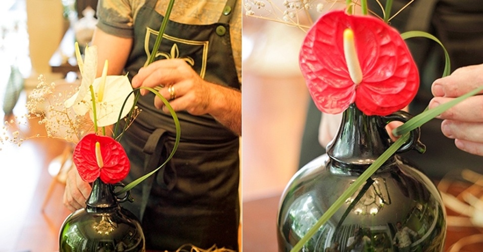 passo a passo jardinagem - arranjos em garrafas - Fernando Donasci/ UOL