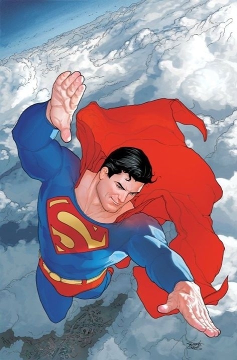 Imagem da revista "Action Comics #847" desenhada pelo brasileiro Renato Guedes, que trabalhou para a editora DC Comics entre 2003 e 2010 ilustrando o super herói
