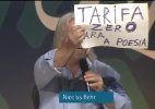Poeta cuiabano diverte público da Flip ao pedir "tarifa zero" para poesia - Reprodução/YouTube