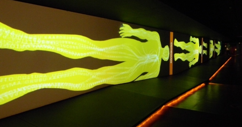 Detalhe de uma das salas do belo e interativo Museu da Língua Portuguesa, localizado na Estação da Luz, na região central de São Paulo - Fernanda Galib/Divulgação