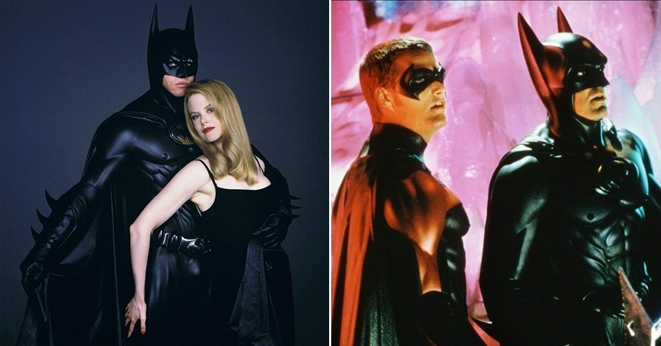 Cenas dos filmes "Batman Eternamente" (1995) e "Batman & Robin" (1997) - Divulgação