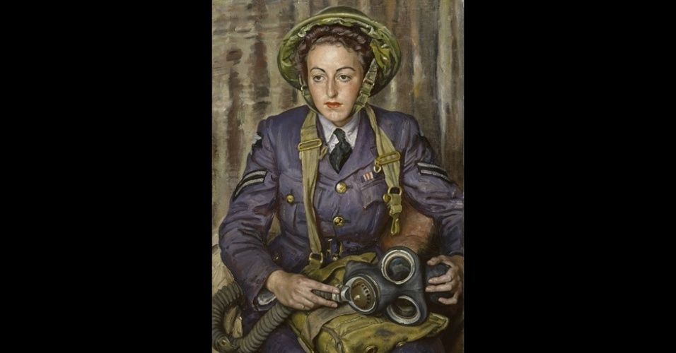 Laura Knight se tornou famosa por retratar atores e dançarinos da companhia russa de balé Ballets Russes em Londres, além de mulheres que faziam parte da Força Aérea Auxiliar durante a Segunda Guerra Mundial - Imperial War Museum/Divulgação