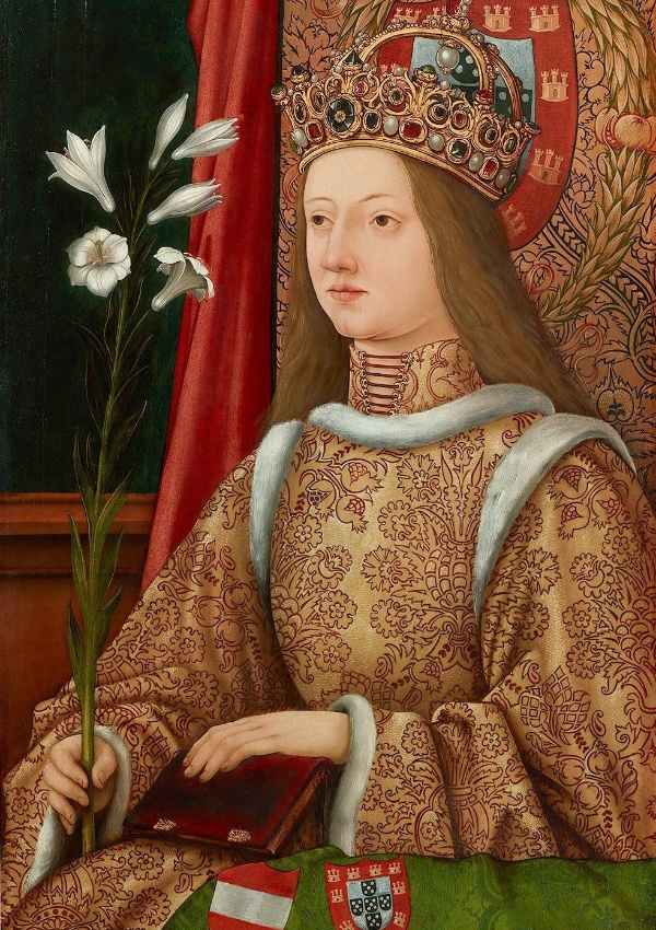 Obra de Hans Burgkmair que retrata a imperatriz Leonor de Portugal (1434 - 1467) presente na exposição "The Other Half" ("A Outra Metade"), do Museu de História da Arte em Viena. Até setembro de 2013, o museu reúne cerca de 80 peças de um período de mais de 4 mil anos de história com a temática de casais e duetos - Divulgação