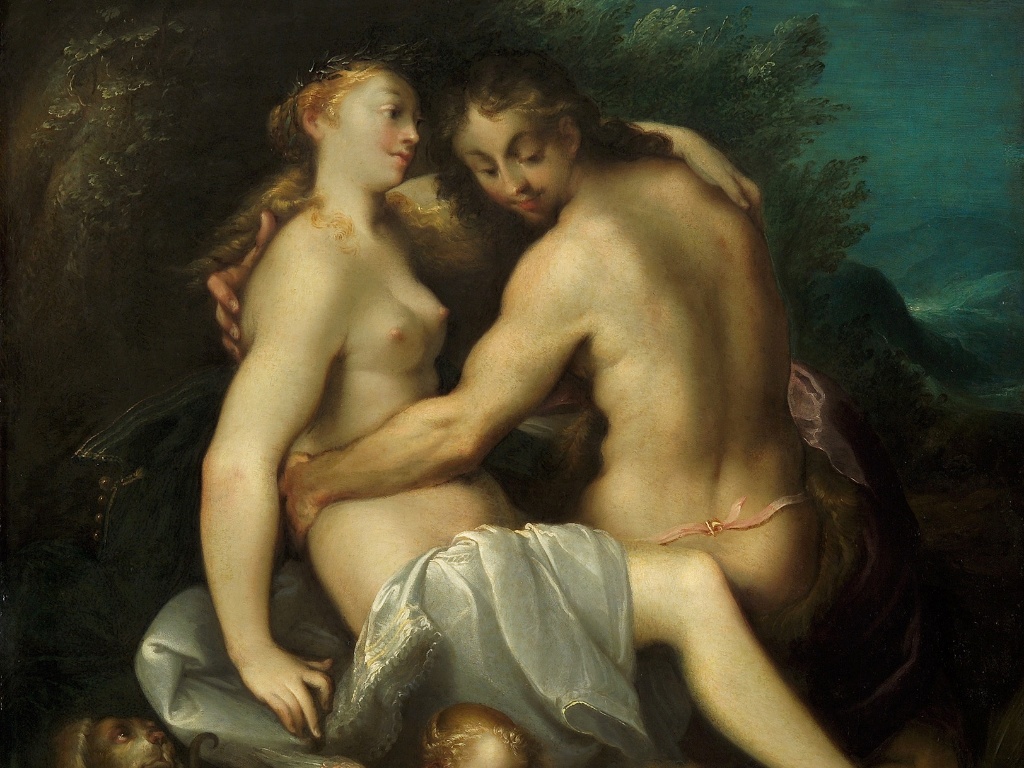 Obra de Joseph Heintz que retrata Zeus e Calisto presente na exposição "The Other Half" ("A Outra Metade"), do Museu de História da Arte em Viena. Até setembro de 2013, o museu reúne cerca de 80 peças de um período de mais de 4 mil anos de história com a temática de casais e duetos - Divulgação