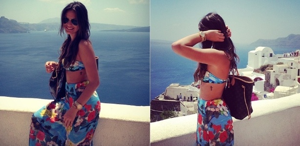 A atriz Bruna Marquezine, namorada do atacante Neymar, aproveita férias na Grécia - Reprodução/Instagram