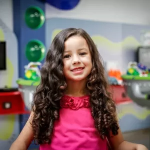 Penteado cabelo cacheado infantil