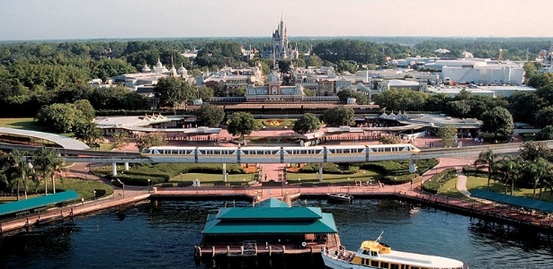 Vista aérea do Magic Kingdom da Disney - Walt Disney World/Divulgação