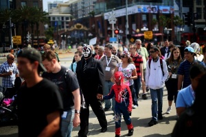 Público durante a edição de 2013 da Comic-Con em San Diego - Sandy Huffaker/AFP