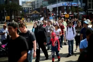 Público durante a edição de 2013 da Comic-Con em San Diego - Sandy Huffaker/AFP