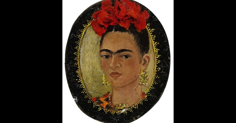 A imagem que encerra essa galeria é o menor quadro produzido por talvez a mais famosa de todos os artistas mexicanos desse período, Frida Kahlo. A obra, intitulada 'Autorretrato', foi concebida para ser um amuleto - Reprodução