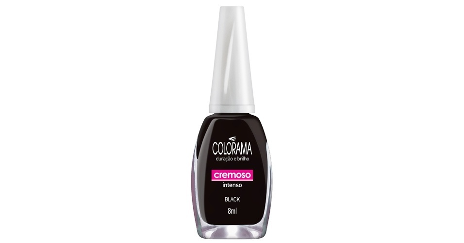 Esmalte Cremoso Intenso Black, Colorama - Divulgação