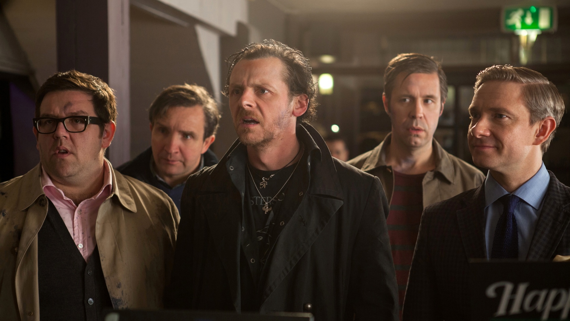 Simon Pegg à frente do elenco de "The World's End", fim da trilogia do sorvete do diretor Edgar Wright - Divulgação