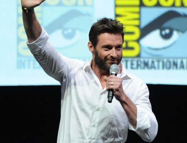 20.jul.2013 - O ator Hugh Jackman no painel do filme "X-Men: Days of Future Past" no quarto dia da Comic-Con - Kevin Winter/AFP
