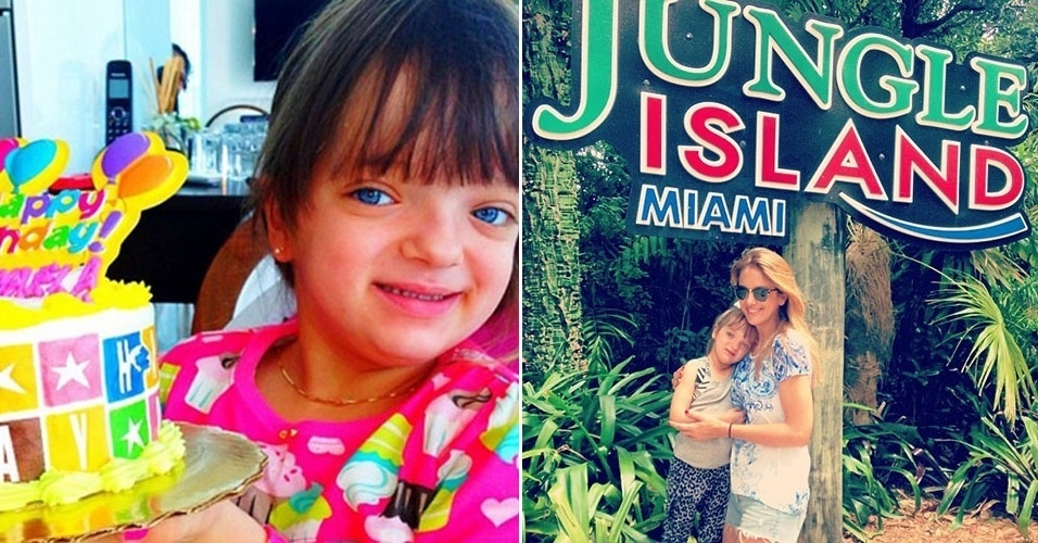21.jul.2013 - Rafaella Justus posa com bobo em seu aniversário de 4 anos