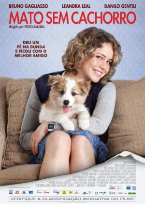Cartaz do filme "Mato Sem Cachorro" com Leandra Leal - Divulgação