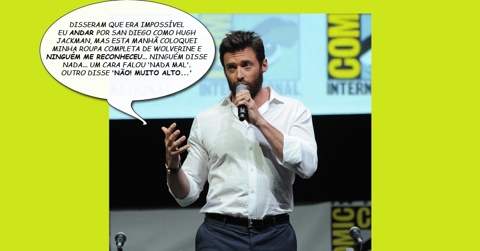 Hugh Jackman na Comic-Con 2013 - Kevin Winter/AFP