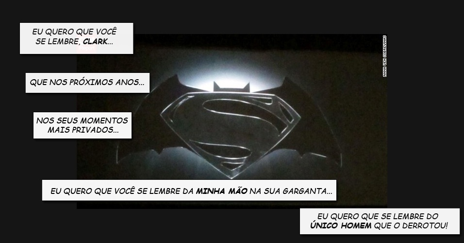 Logo da HQ de Frank Miller "O Cavaleiro das Trevas" mostrado para anuciar filme de Superman com Batman na Comic-Con - Reprodução