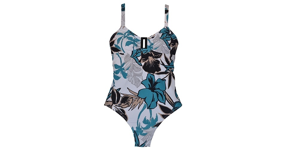 Maiô com estampa floral; R$ 110, na Fabíola Molina (www.fabiolamolina.com.br). Preço pesquisado em julho de 2013 e sujeito a alterações - Divulgação
