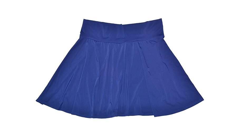 Saia azul; R$ 60, na Fabíola Molina (www.fabiolamolina.com.br). Preço pesquisado em julho de 2013 e sujeito a alterações - Divulgação