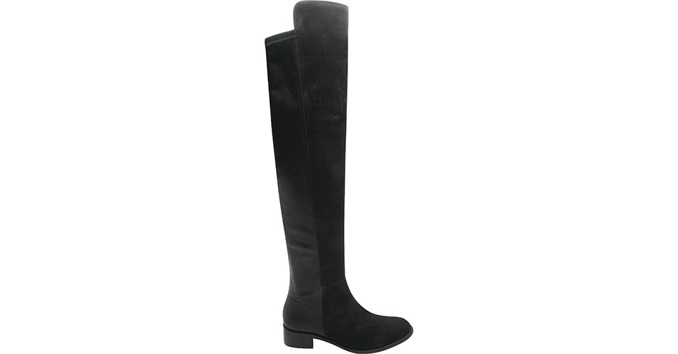 Bota preta acima do joelho; R$ 524, na Carrano (www.carrano.com.br). Preço pesquisado em  julho de 2013 e sujeito a alterações - Divulgação