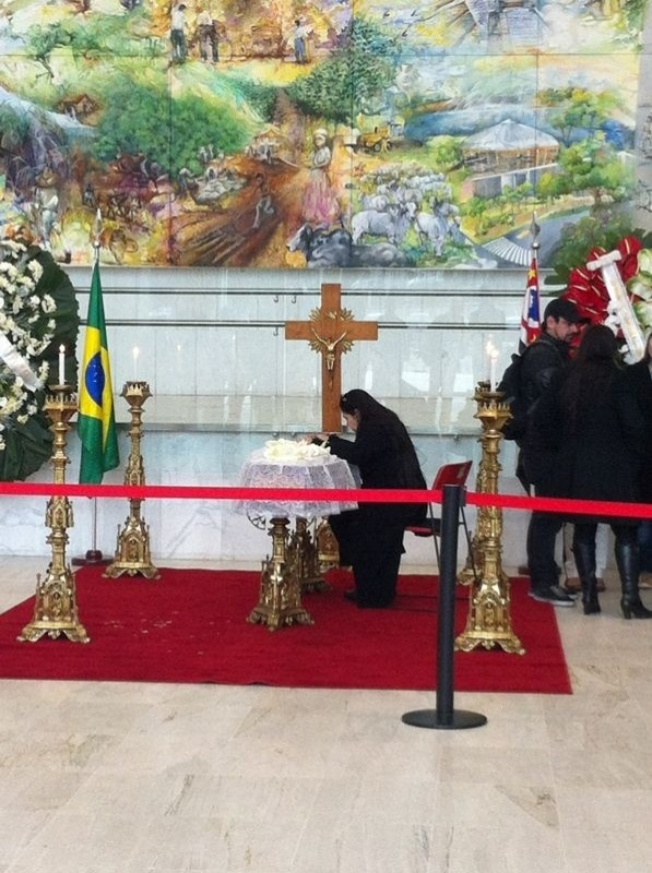 24.jul.2013 - Velório de Dominguinhos, na Assembleia Legislativa de São Paulo - Tiago Dias/UOL