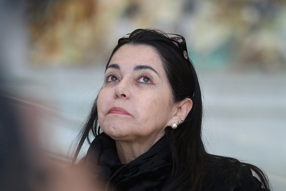 24.jul.2013 - Guadalupe Mendonça no velório de Dominguinhos, na Assembleia Legislativa de São Paulo - Shin Shikuma/UOL