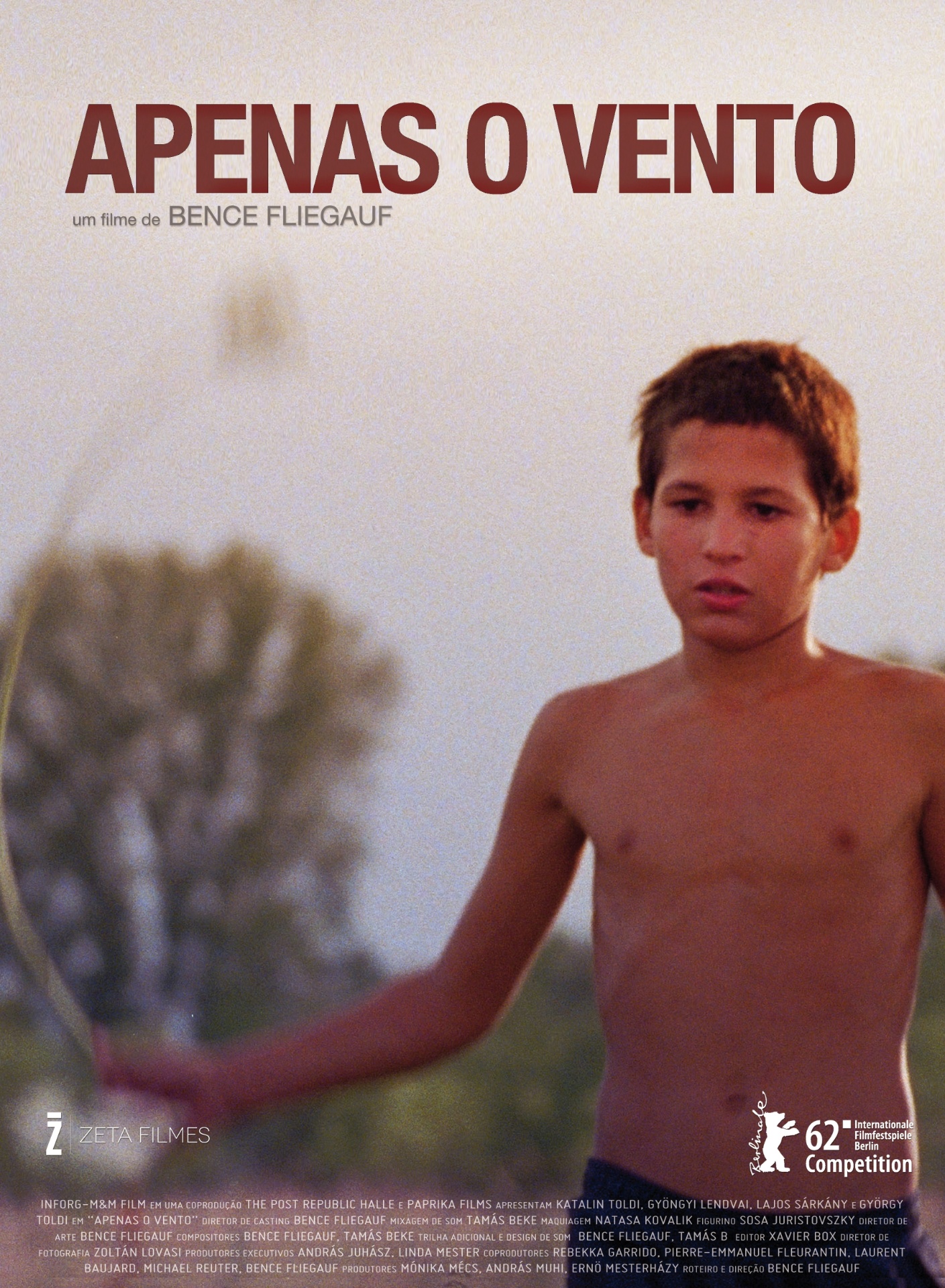 Cartaz oficial em português do filme húngaro "Apenas o Vento", de Benedec Fliegauf - pôster nacional - Divulgação/Zeta Filmes