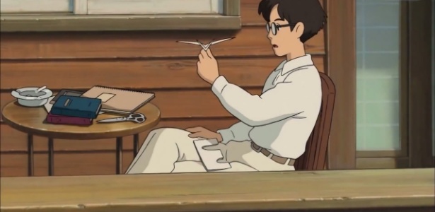 Cena da animação "Kaze Tachinu", ("The Wind Rises", em inglês) de Hayao Miyazaki, que estreou no topo da bilheteria japonesa no mês passado e está na competição principal no próximo Festival de Veneza - Reprodução
