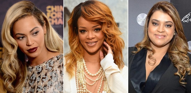 Beyoncé, Rihanna e Preta Gil são algumas das famosas que apostam em diferentes tonalidades de cabelos loiros para iluminar a pele - Getty Images e AgNews