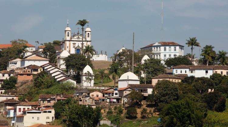 Conjunto arquitetônico do Santuário de Bom Jesus de Matosinhos, em Congonhas (MG), é composto pela Basílica, um adro e seis passos da Via Sacra - Marcus Desimoni/UOL