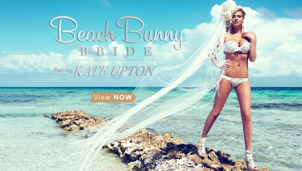 Campanha da nova linha de biquínis para noivas da marca norte-americana Beach Bunny Swimwear - Divulgação/Beach Bunny Swimwear