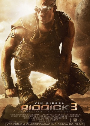 Cartaz oficial do filme "Riddick 3" - Divulgação