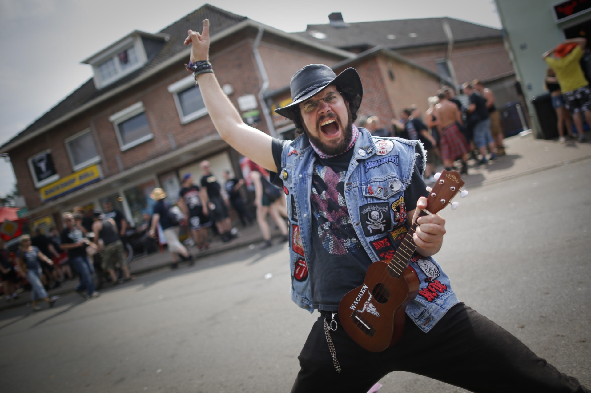 1º.ago.2013 - Em três dias, o festival de verão Wacken Open Air terá mais de cem atrações - Philipp Guelland/AFP
