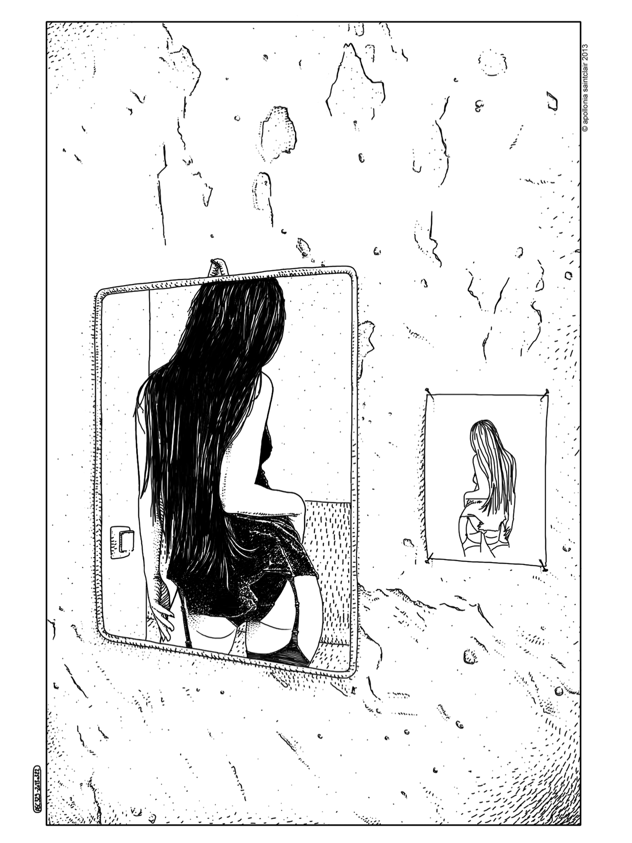 Confira algumas das ilustrações publicadas no tumblr da artista francesa Apollonia Saintclair - Reprodução/Tumblr