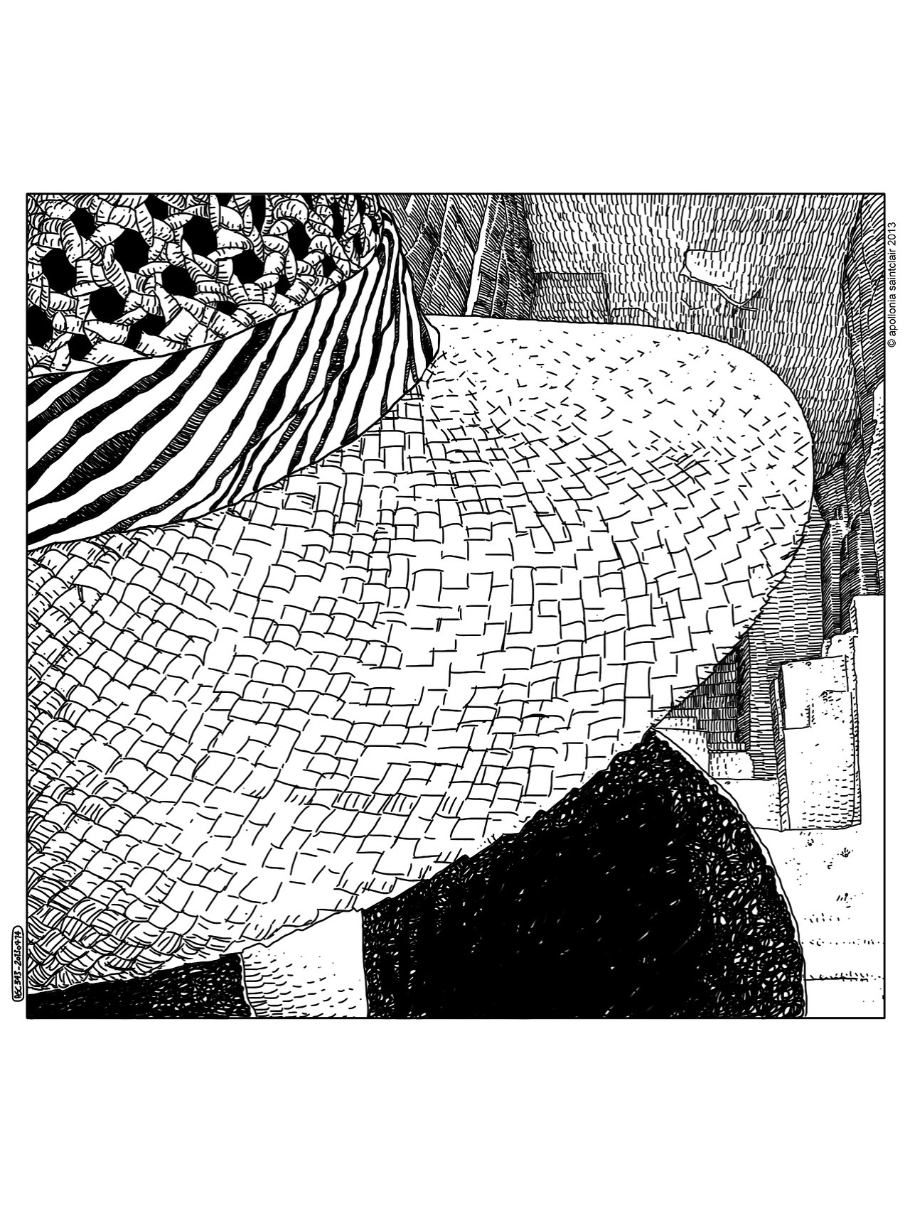 Confira algumas das ilustrações publicadas no tumblr da artista francesa Apollonia Saintclair - Reprodução/Tumblr