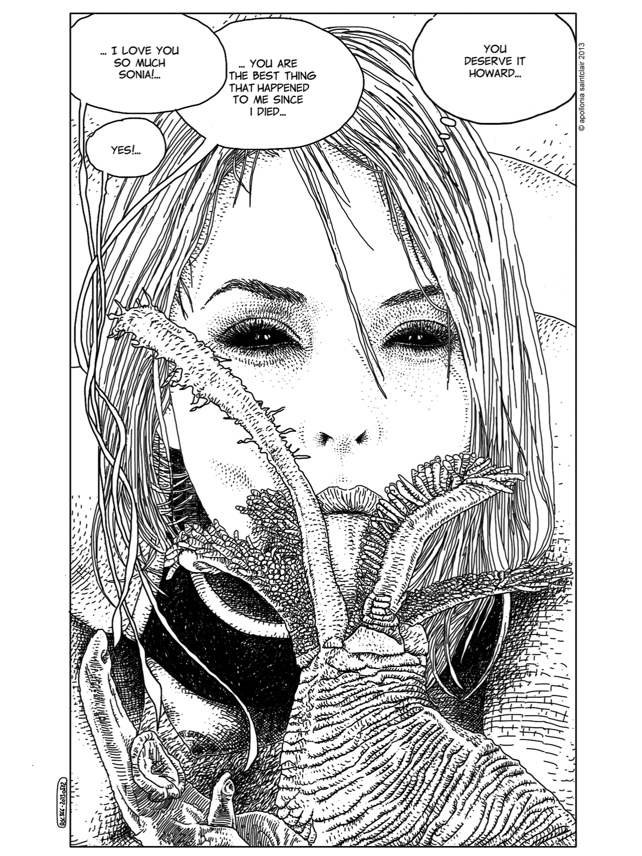 Confira algumas das ilustrações publicadas no tumblr da artista francesa Apollonia Saintclair - Reprodução/Tumblr