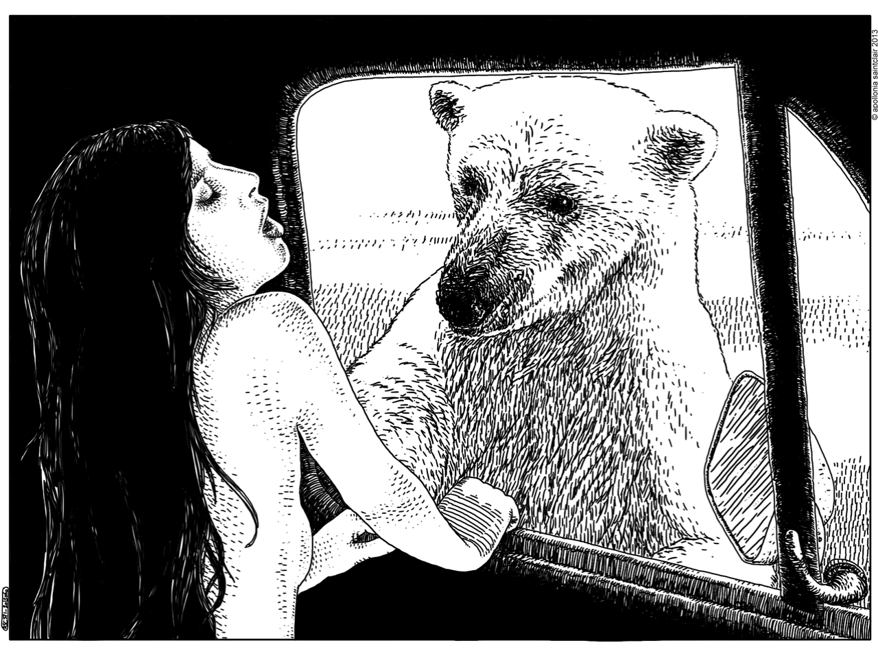 Confira algumas das ilustrações publicadas no tumblr da artista francesa Apollonia Saintclair - Reprodução/Tumblr