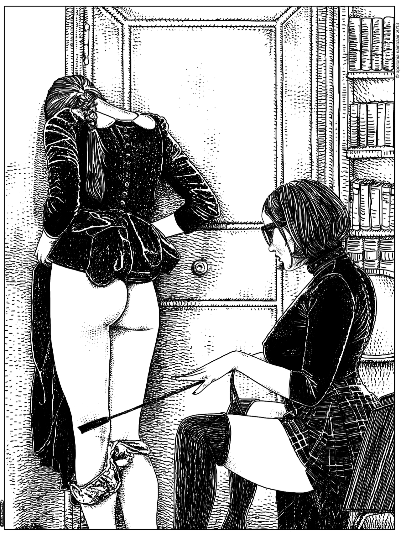 Confira algumas das ilustrações publicadas no tumblr da artista francesa Apollonia Saintclair - Reprodução/Tumblr