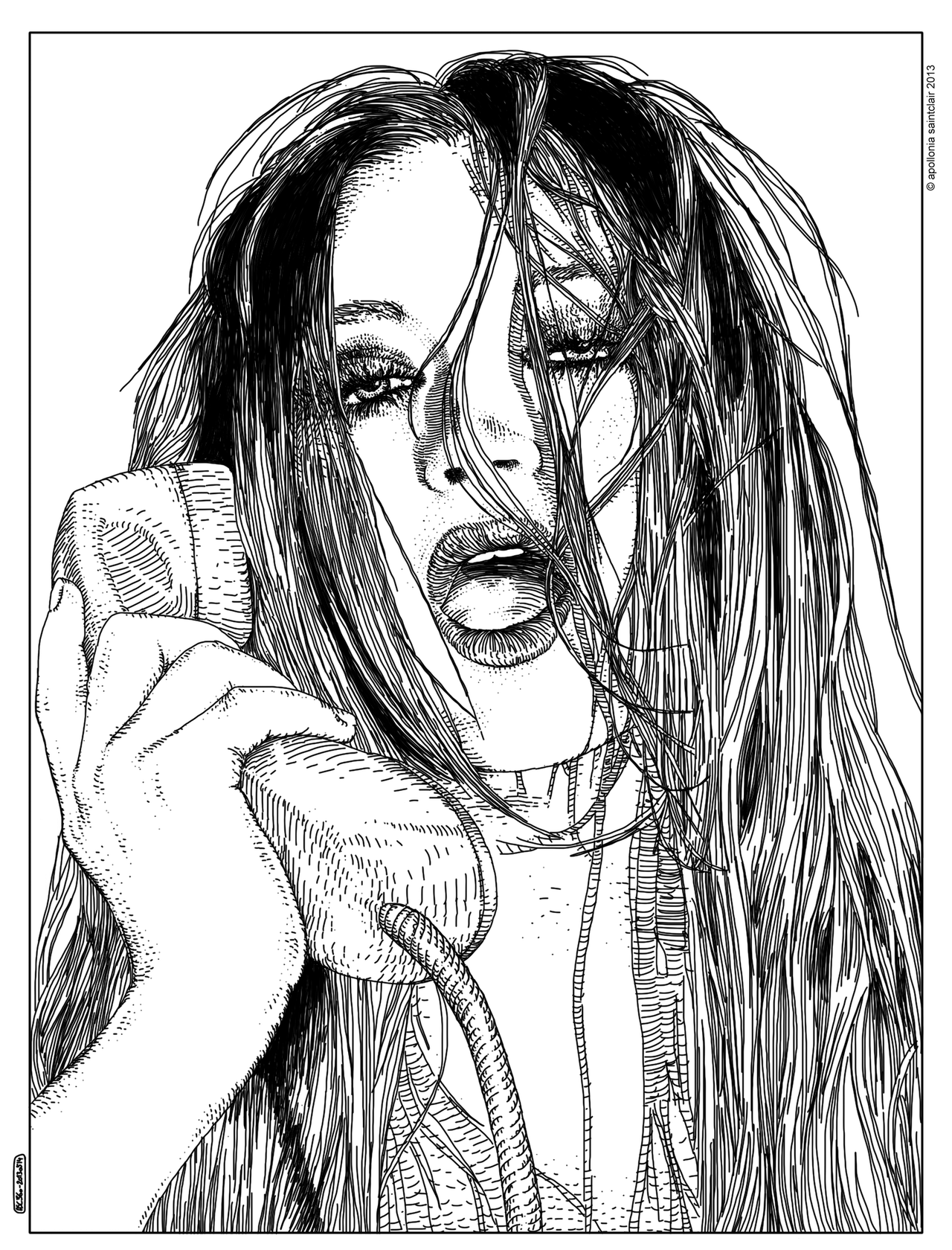Confira algumas das ilustrações publicadas no tumblr da artista francesa Apollonia Saintclair - Reprodução/Tumblr