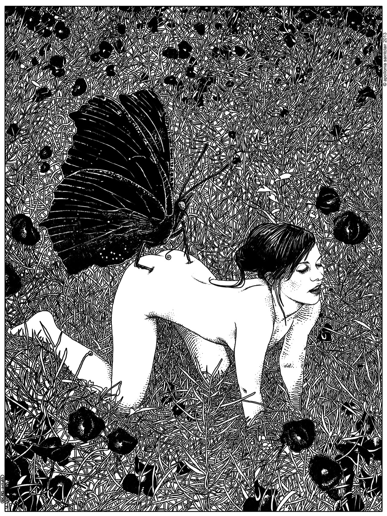 Confira algumas das ilustrações publicadas no tumblr da artista francesa Apollonia Saintclair - Reprodução/Tumblr